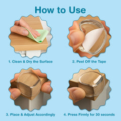 EXCOLIT ball-shaped edge protector highlights stylish safety on furniture.
