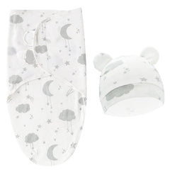 Exemaba baby swaddle sleep sack smile encourages secure, soothing rest for baby.
