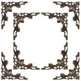 Exircy iron corner protector bronze closeup shows antique finish for durable furniture protection