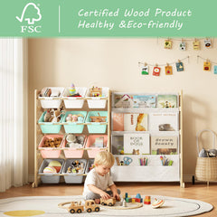 EXPERLAM toy storage organizer assembly guide shows simple setup for quick use