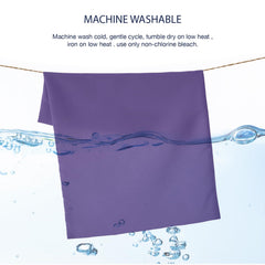 EXQ Home 13x18 pillowcase in deep purple with breathable microfiber for comfortable naps.