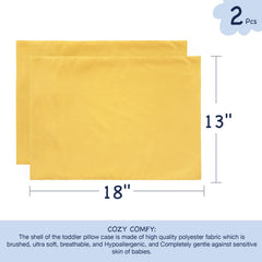 EXQ Home baby pillow 12x16 and 13x18 fit, versatile for toddlers' naps