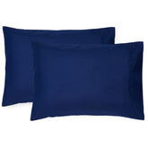 EXQ Home toddler pillowcase navy front view shows soft microfiber comfort for travel