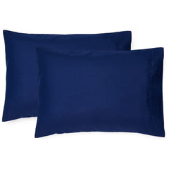 EXQ Home toddler pillowcase navy front view shows soft microfiber comfort for travel