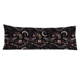 Exqcom Mystical Gothic Moth Butterfly pillow cover close-up for cozy bedroom decor.