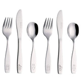 Exzact children's flatware dog design for kid-friendly meals and fun at the table