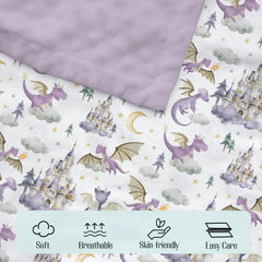 EyMzcod Mink baby blanket used for swaddling and cuddling comfort.