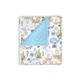 EyMzcod Mink Baby Blanket ocean octopus print promotes calm nap time.