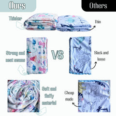 EyMzcod Mink Baby Blanket in wild lake bird design suits stroller and crib use.