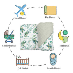 EyMzcod swaddle blanket nursery decor scene highlights versatile use as swaddle and crib wrap.