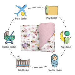 EyMzcod swaddle blanket for stroller outings provides lightweight warmth.