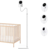 EYSAFT baby monitor floor stand assembly demonstrates quick, tool-free setup for crib monitoring.