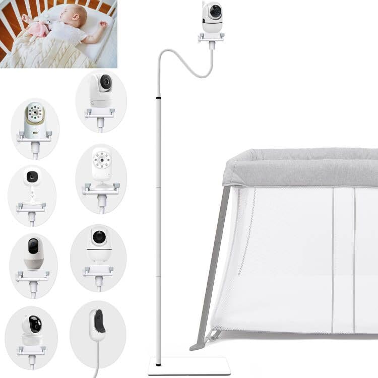 EYSAFT floor stand base provides a broad, stable foundation for nursery cameras.