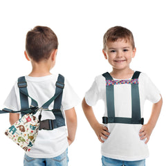 EZ4UVOY safety harness front view shows secure design for calm, supervised outings.