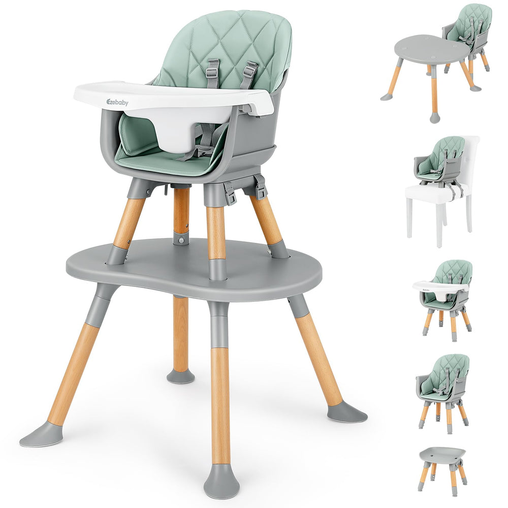Ezebaby Convertible High Chair assembly view demonstrates sturdy, growth-ready design for growing families.