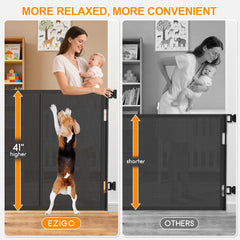 EZIGO reinforced-strip-design gate with smooth retracting action reduces sag.