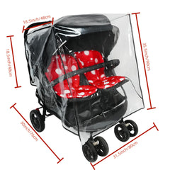 Ezkindheit rain cover easy installation folds compactly for storage.