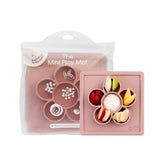 ezpz Mini Play Mat Blush suction plate keeps meals tidy for mess-prone toddlers.