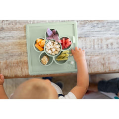 ezpz Mini Play Mat slate craft activity zone for beads and painting.