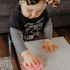 EZTOTZ Popz teether made in USA showcasing safe materials for babies