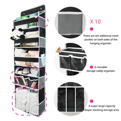EZVERY ten side pockets keep small items organized within reach.