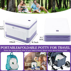 Fabulas portable potty seat close-up highlights cushioned non-slip comfort.
