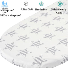 Fadacudan bassinet sheet waterproof-lining protects the mattress from spills and accidents.