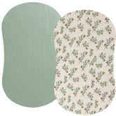 Fadacudan muslin bassinet sheet with Halo compatibility; ultra-soft fabric for cozy naps.