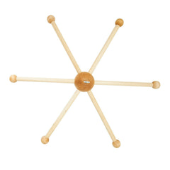 Faddare baby wooden mobile hanger assembly enables quick, clutter-free nursery setup.
