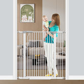 Fairy Baby 40.5-inch gate in wide opening secures stairs safely