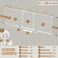 Fairy Baby gate double-locking latch close-up showing secure mechanism