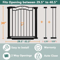 Fairy Baby gate auto-close demonstrates hands-free safety for busy households