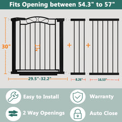 Fairy Baby gate pressure-mount setup demonstrates drill-free installation.