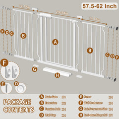 Fairy Baby pressure-mounted extensions setup shows adjustable width for large openings safely