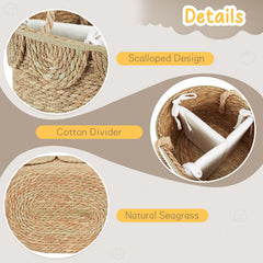 FairyHaus diaper caddy scalloped edge adds charming nursery décor