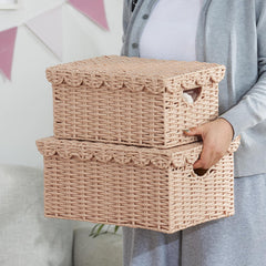 FairyHaus nursery arrangement shows two-pack storage for toys and books.