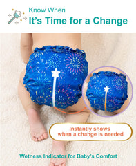 Fairywell one-size adjustable closure provides secure 0-3 year fit