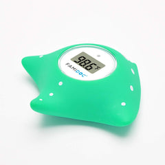 Famidoc bath thermometer floating blue LCD display for quick bath temperature checks