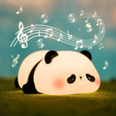 FAMIDUO Panda Night Light close-up showing warm glow for soothing bedtime