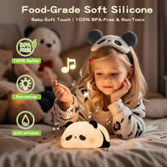 FAMIDUO Panda Night Light with white noise sounds ready for calm nights