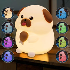 FAMIDUO Greedy Dog Night Light glows softly for bedtime routine and room decor