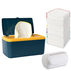 FAMOPLAY 54-pack flannel baby wipes with soft texture for gentle daily use