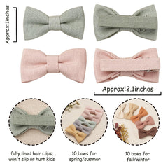 Fancy Clouds linen-covered clip keeps hair secure without slipping during playtime.