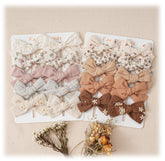Fancy Clouds Hair Bows Clips close-up showing secure alligator clips for active kids
