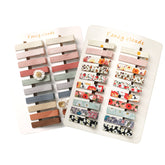 Fancy Clouds 40pc floral-pattern hair clips offer secure, slip-free styling.