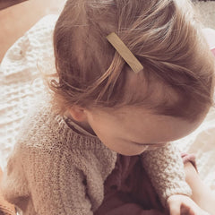 Handmade by a family, Fancy Clouds barrettes add elegance