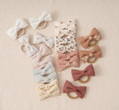 Fancy Clouds no-snag hair ties closeup demonstrates gentle hair contact and reduced pulling