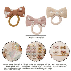 Fancy Clouds soft nylon elastic hair tie close-up, durable and gentle on hair.