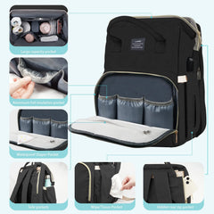 Fandiar diaper bag oxford waterproof material resists daily wear and tear