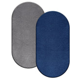 Fanfanwin blue flannel bassinet sheet close-up offering soft warmth for baby naps.